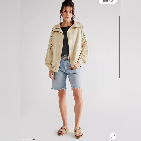 NWOT Free People Dune Bug Crochet Cardigan - Picture 8 of 15